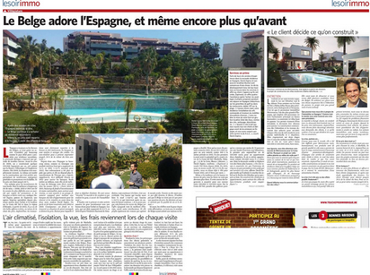 Le Soir Immo: Le Belge adore l'Espagne, et même encore plus qu'avant