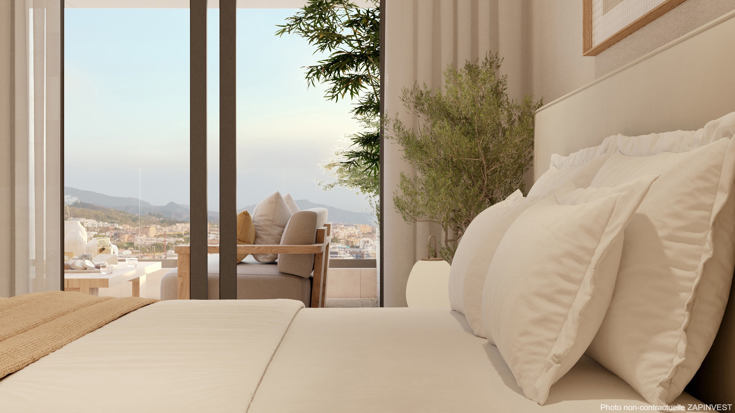 Magnifique rez-de-chaussée à Estepona dans une zone en plein développement offrant de magnifiques vues sur la ville et la mer., Espagne