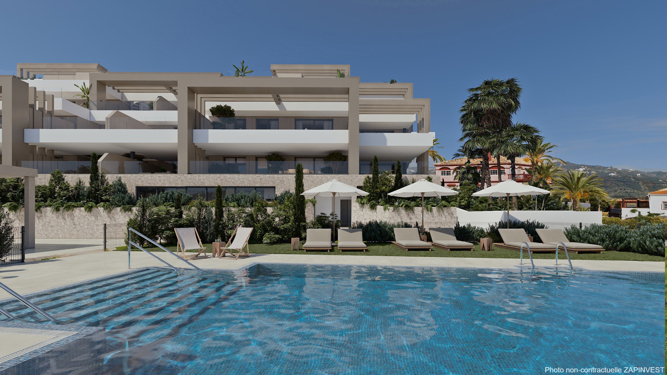 Magnifique rez-de-chaussée à Estepona dans une zone en plein développement offrant de magnifiques vues sur la ville et la mer., Espagne