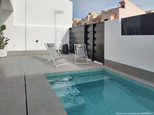 Villa individuelle à Balsicas avec solarium et piscine privée., Espagne