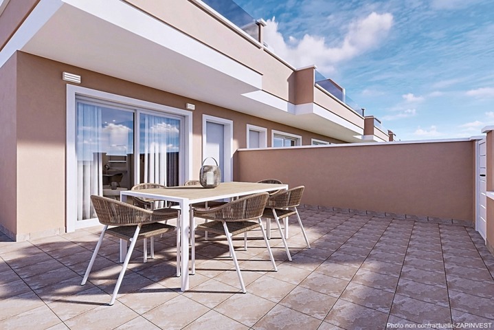 Maison jumelée à pilar de la Horadada avec un jardin privatif, terrasse au niveau des chambres et terrasse solarium., Espagne