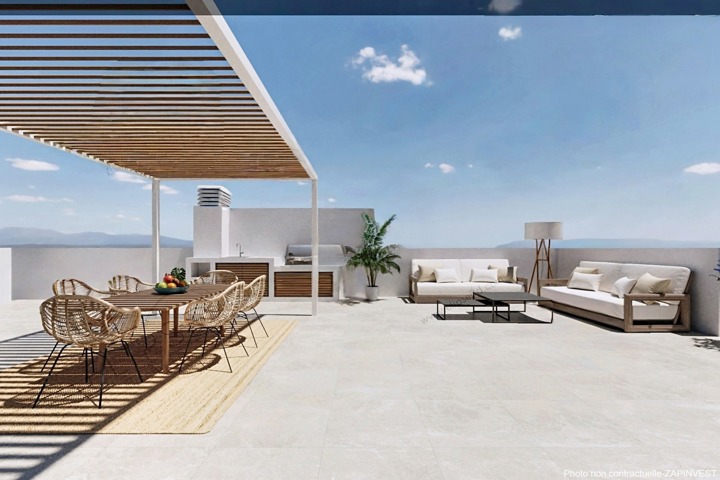 Appartement au premier étage avec une terrasse solarium à San Pedro del Pinatar, Costa Calida