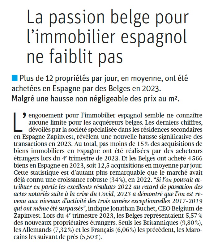 2024 03 14 LaLibre la passion belge pour immo espagnol ne faiblit pas 2