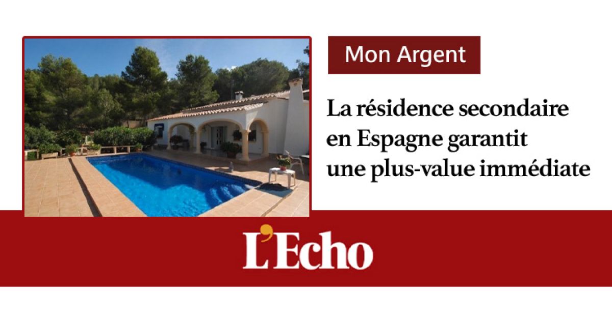 L'Echo - Mon Argent - Sur l’ensemble l'année 2022, 4.558 Belges sont devenus propriétaires en Espagne, ce qui représente une progression de 34% par rapport à 2021.